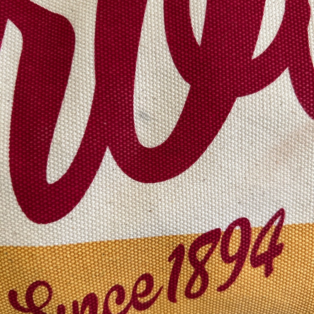Barbour Canvas Tote Bag - Red and Yellow - Picture 11 of 11